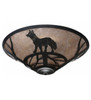 Meyda 22" Wide Fox On The Loose Flushmount