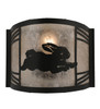 Meyda 12" Wide Rabbit On The Loose Right Wall Sconce - 243260