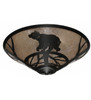 Meyda 22" Wide Happy Bear On The Loose Flushmount