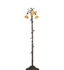 Meyda 58" High Amber Tiffany Pond Lily 3 Light Floor Lamp - 243615