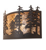 Meyda 24" Wide Tall Pines Wall Sconce