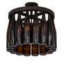 Meyda 19" Wide Tuscan Vineyard 16 Wine Bottle Chandelier