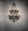 Meyda 48" Wide Costello 20 Light Two Tier Chandelier