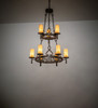 Meyda 31" Wide Newcastle 9 Light Two Tier Chandelier