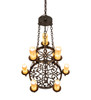 Meyda 31" Wide Newcastle 9 Light Two Tier Chandelier