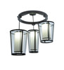 Meyda 74" Wide Cilindro Tapered 3 Light Cascading Pendant