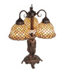 Meyda 23" High Tiffany Fishscale 3 Light Table Lamp - 245477