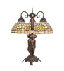 Meyda 23" High Tiffany Turning Leaf Table Lamp - 245480