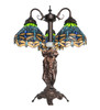 Meyda 23" High Tiffany Hanginghead Dragonfly 3 Light Table Lamp