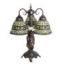 Meyda 23" High Tiffany Roman 3 Light Table Lamp