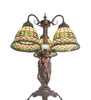 Meyda 23" High Tiffany Roman 3 Light Table Lamp