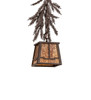 Meyda 5.5" Square Pine Branch Valley View Mini Pendant