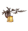 Meyda 16" Wide Pine Branch Valley View Right Wall Sconce - 245635