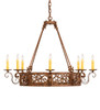 Meyda 36" Wide Delano 8 Light Chandelier