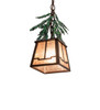 Meyda 5.5" Square Pine Branch Mini Pendant - 246451