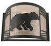 Meyda 12" Wide Happy Bear On The Loose Right Wall Sconce