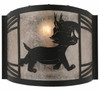 Meyda 12" Wide Lynx On The Loose Right Wall Sconce