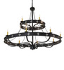 Meyda 60" Wide Byzantine 12 Light Two Tier Chandelier