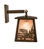 Meyda 7" Wide Fly Fisherman Hanging Wall Sconce