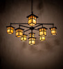 Meyda 50" Wide Hyde Park "t" Mission 9 Light Chandelier