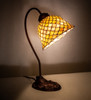 Meyda 8" Wide Tiffany Fishscale Desk Lamp