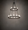 Meyda 42" Wide Loxley 18 Light Two Tier Chandelier