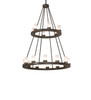 Meyda 42" Wide Loxley 18 Light Two Tier Chandelier