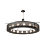 Meyda 78" Wide Loxley Golpe 16 Light Chandelier