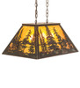 Meyda 24" Long Tall Pines Oblong Pendant