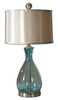 Uttermost Meena Blue Glass Table Lamp