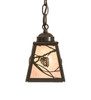 Meyda 5" Square Whispering Pines Mini Pendant