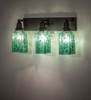 Meyda 24" Wide Metro Fusion Seaglass 3 Light Draped Vanity Light