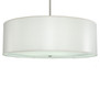 Meyda 42" Wide Cilindro White Trilam Textrene Pendant