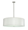 Meyda 42" Wide Cilindro White Trilam Textrene Pendant