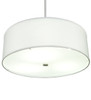 Meyda 24" Wide Cilindro White Trilam Textrene Pendant