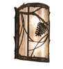 Meyda 10" Wide Whispering Pines Right Wall Sconce - 250525