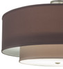 Meyda 30" Wide Cilindro Textrene Two Tier Pendant