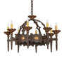 Meyda 28" Wide Antibes 8 Light Chandelier