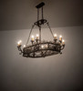 Meyda 50" Long Conques 12 Light Chandelier