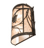 Meyda 10" Wide Whispering Pines Center Wall Sconce - 250756