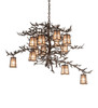 Meyda 52" Wide Pine Branch Valley View 12 Light Chandelier