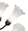 Meyda 24" Wide White Tiffany Pond Lily 7 Light Chandelier
