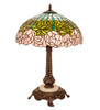 Meyda 23" Wide Tiffany Cabbage Rose Table Lamp