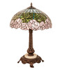 Meyda 23" Wide Tiffany Cabbage Rose Table Lamp