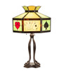 Meyda 32.5" High Poker Face Table Lamp