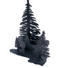 Meyda 14" High Wolf At Dawn Double Lit Table Base