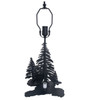 Meyda 14" High Wolf At Dawn Double Lit Table Base