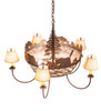 Meyda 38" Wide Black Bear 5 Light Chandelier