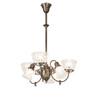 Meyda 27" Wide Revival Gas & Electric 6 Light Chandelier