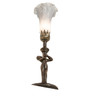 Meyda 15" High Gray Nouveau Lady Accent Lamp